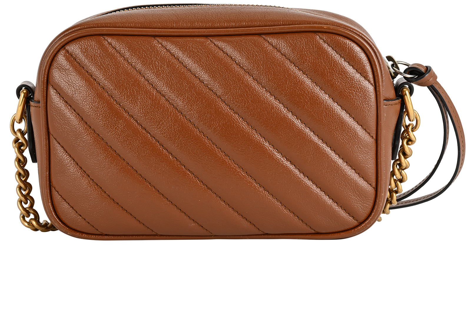 Small GG Marmont, &pound;795, Handbags, Brown, Leather, Back view